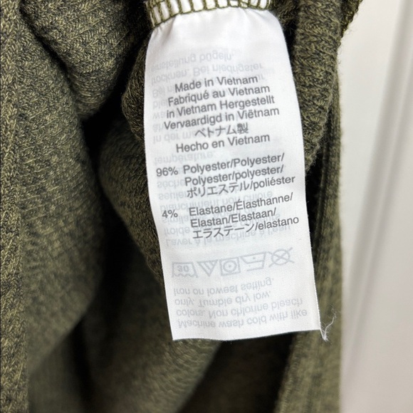 Madewell Olive Green Ribbed Pocket Midi Dress - Size M - Picture 7 of 9